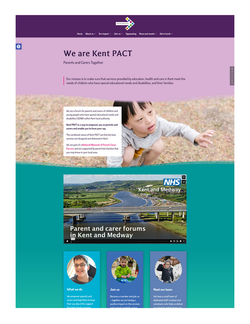 Kent PACT website image